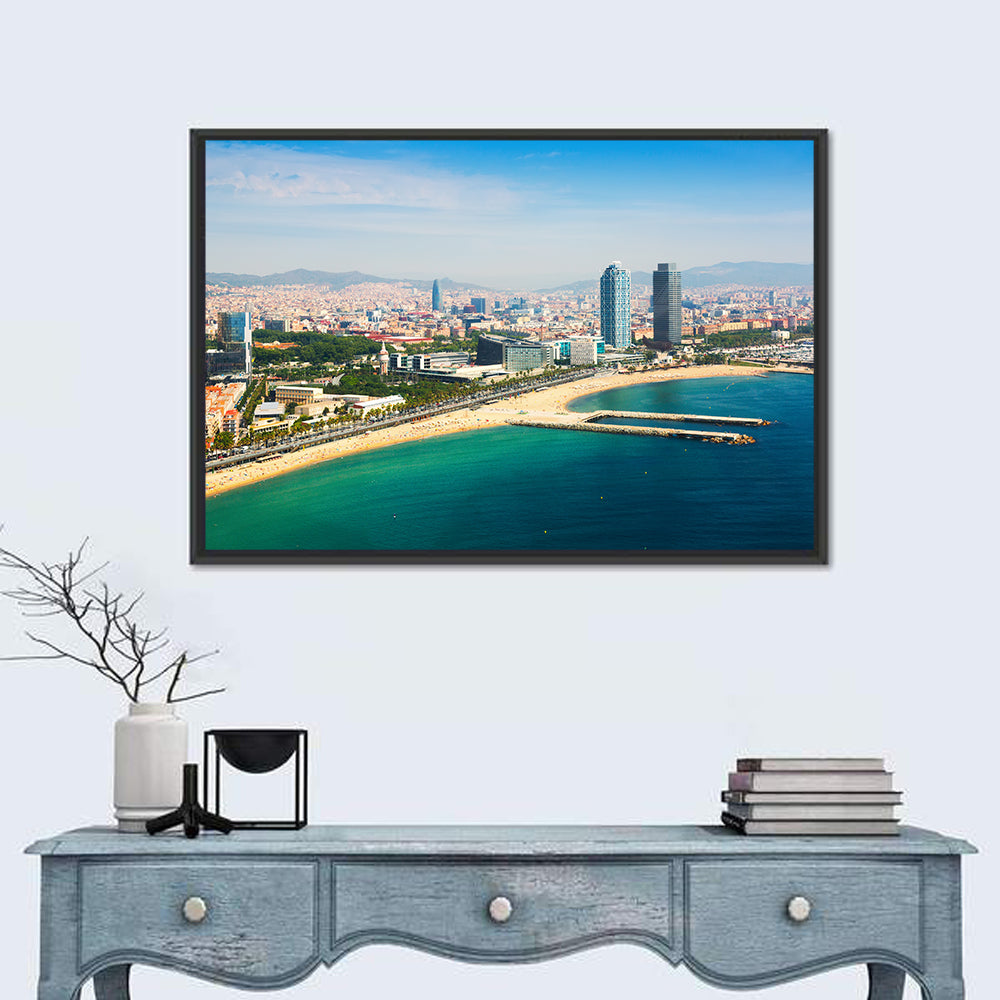Barcelona from the Mediterranean Wall Art