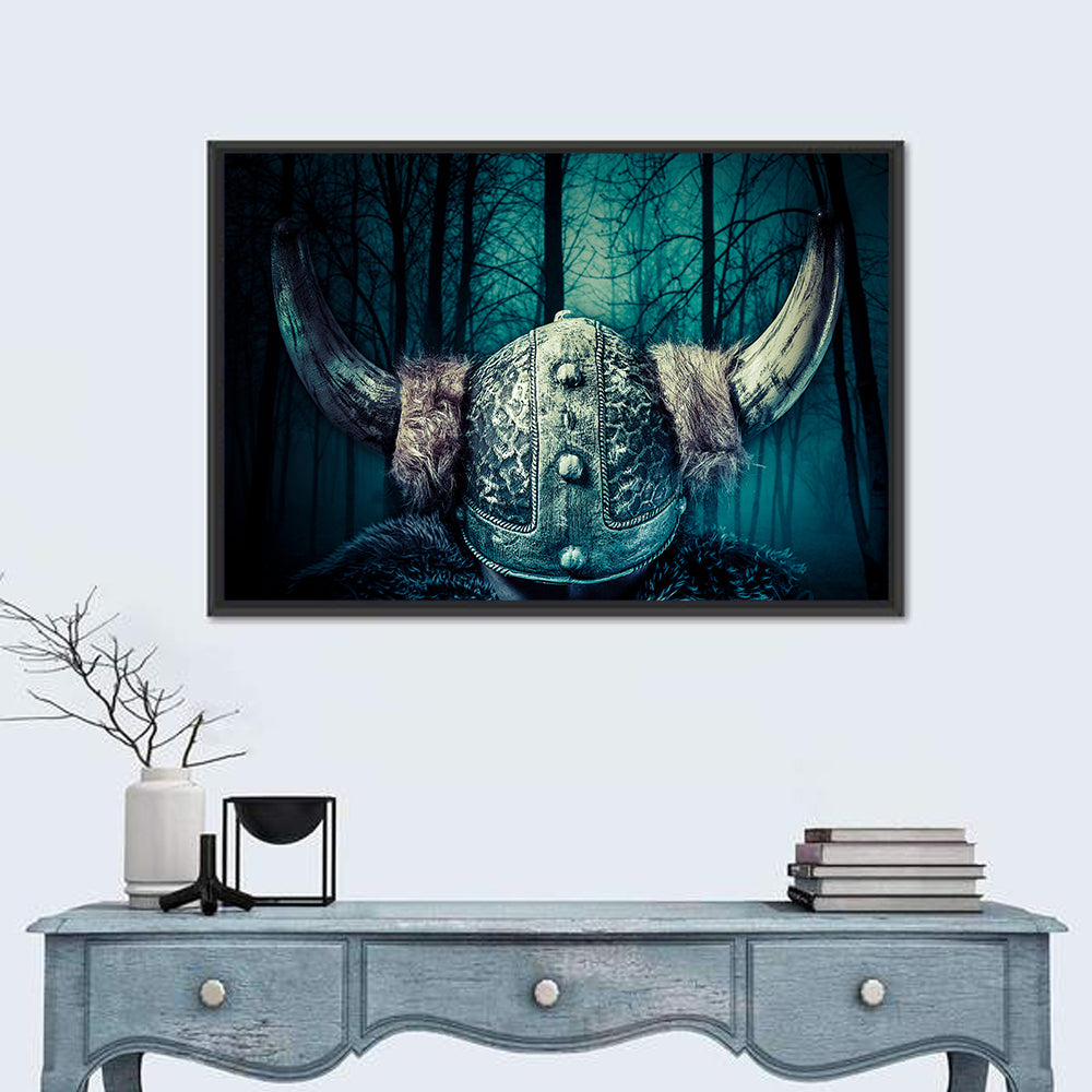 Horned Viking Helmet Wall Art