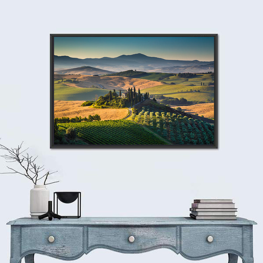 Tuscany Hilltop Villa Wall Art