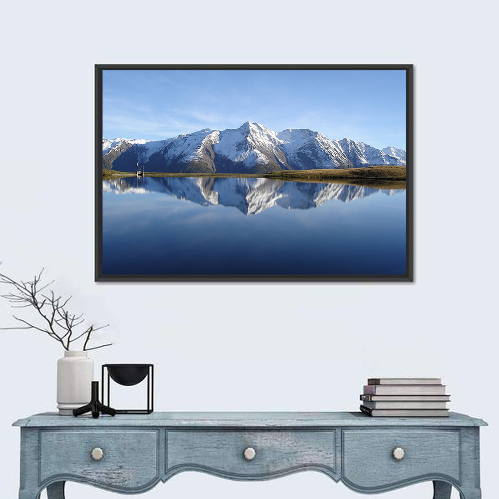 Bettmersee Mountain Reflection Wall Art