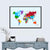 Colorful World Map Wall Art