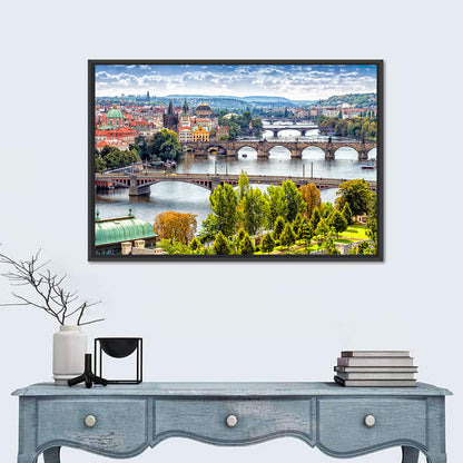 Vltava River Bridges, Prague Wall Art