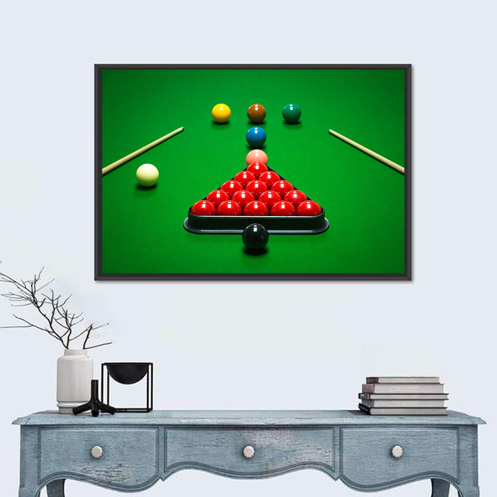 Triangular Snooker Rack Wall Art