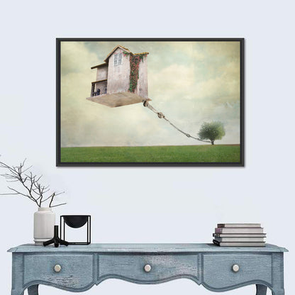 Floating House with Pulley Wall Art