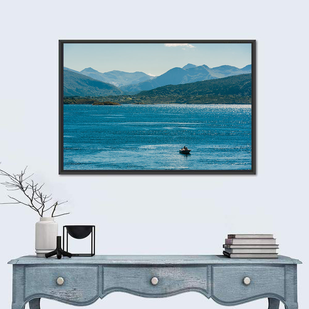 Atlantic View in Norway Wall Art in a room, landscape
