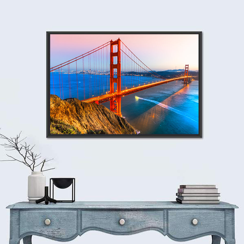 Golden Gate Bridge at Dusk Wall Art
