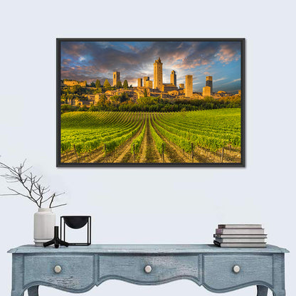 Vineyards of San Gimignano Wall Art