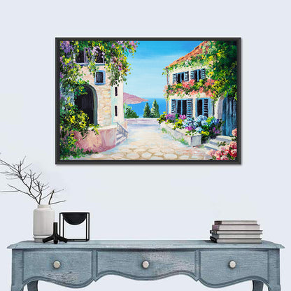 Cobblestone Path to the Sea Wall Art