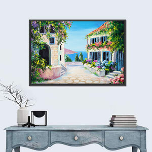 City Near Sea Artwork Wall Art