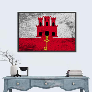 Flag Of Gibraltar Wall Art