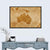 Grunge Australia Map Wall Art