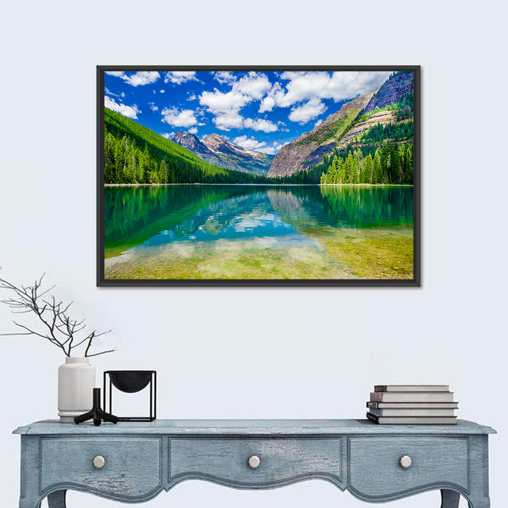Avalanche Lake Reflection, Glacier National Park Wall Art