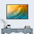 Golden Hour Barrel Wave Wall Art