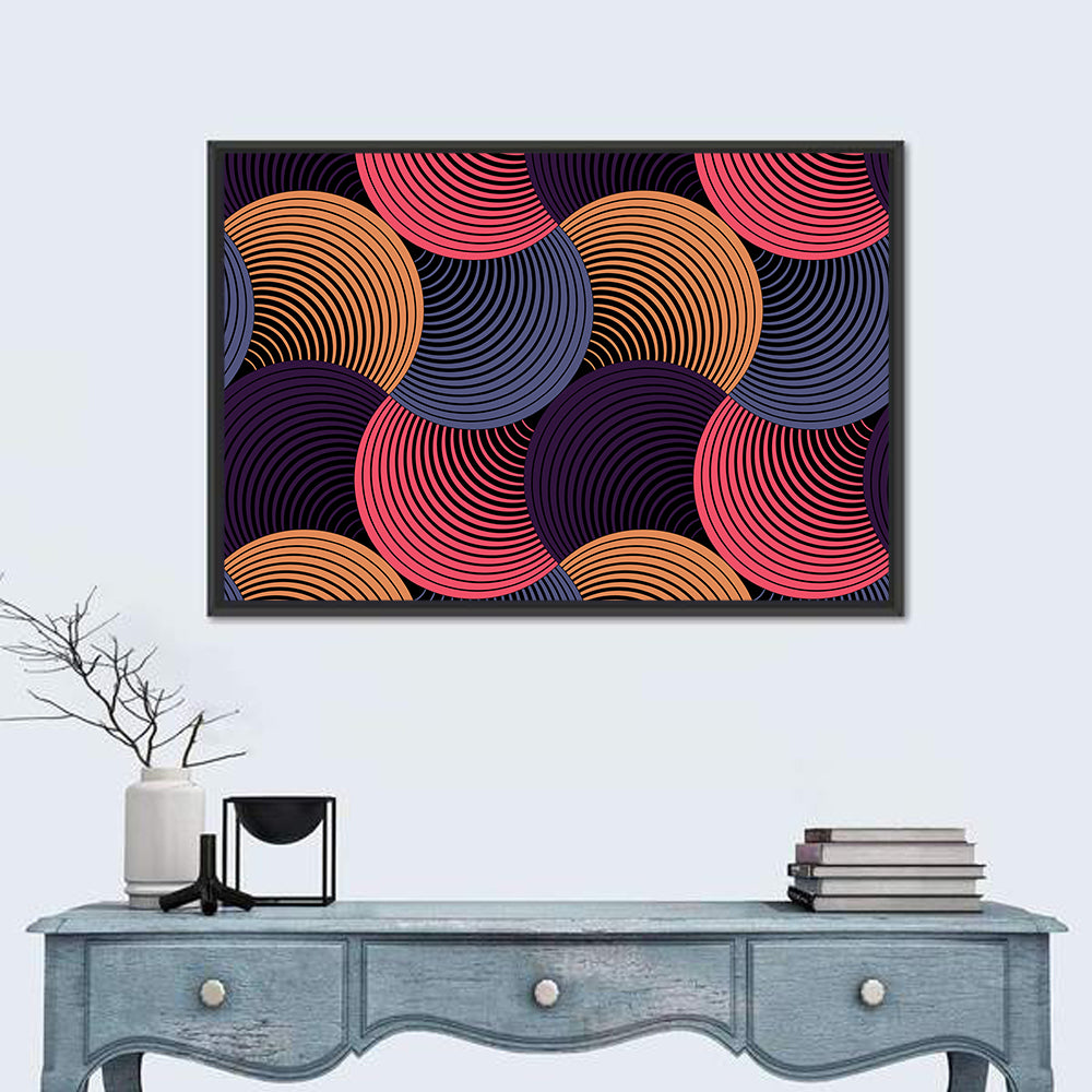 Ornate Petal Grid Ii Wall Art in a room, landscape