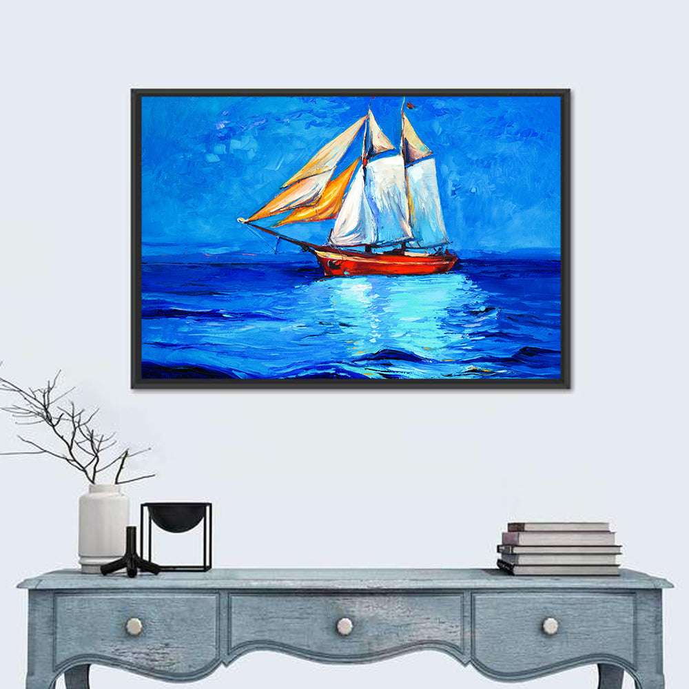 Sailboat at Golden Hour Wall Art