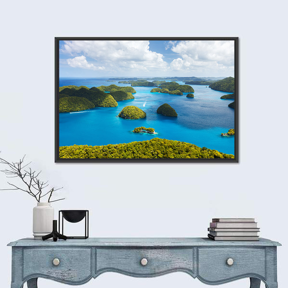 Rock Islands Aerial View Wall Art