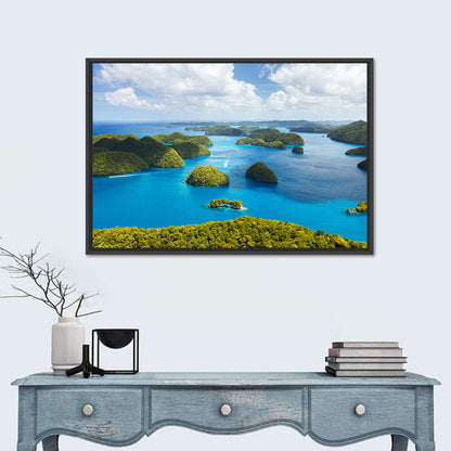 Rock Islands Aerial View Wall Art