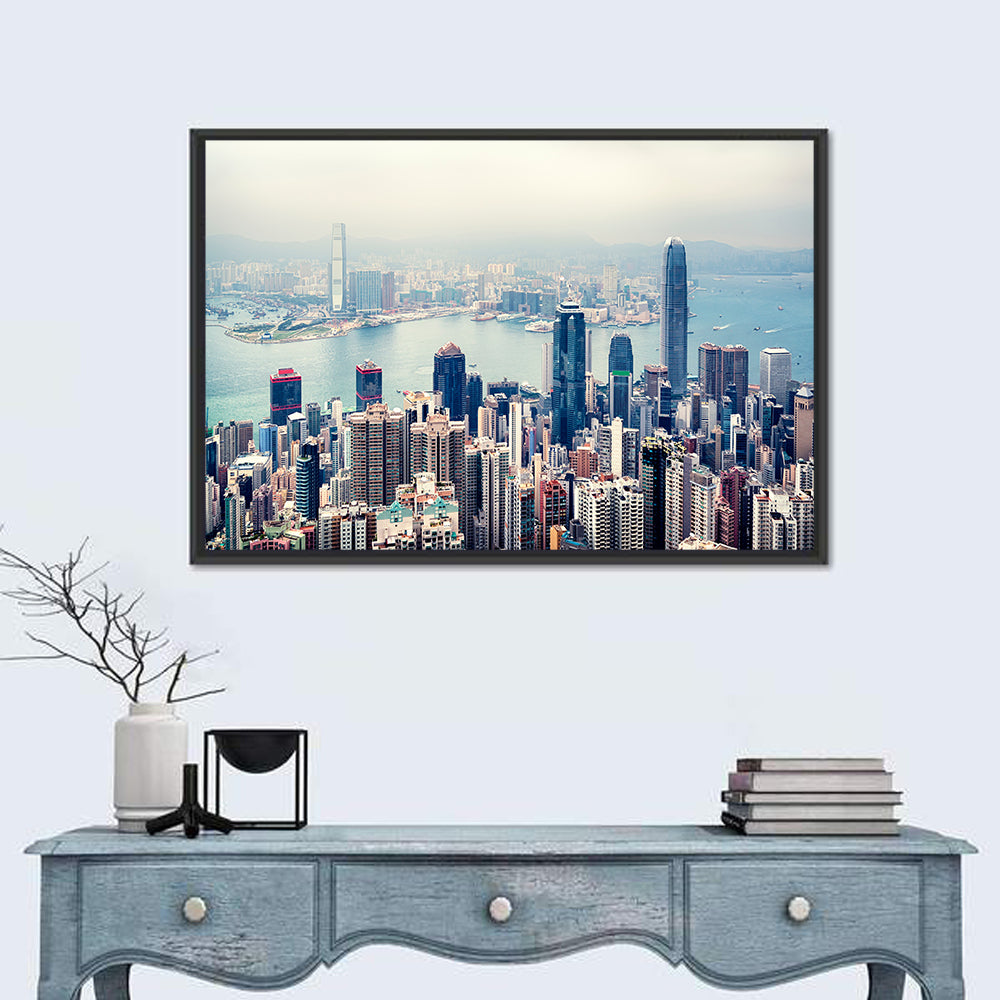 Victoria Harbour Hong Kong Skyline Wall Art