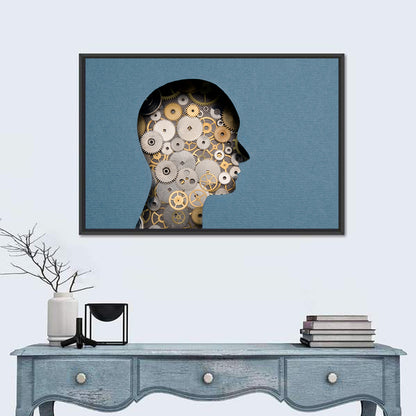 Mechanical Mind Silhouette Wall Art