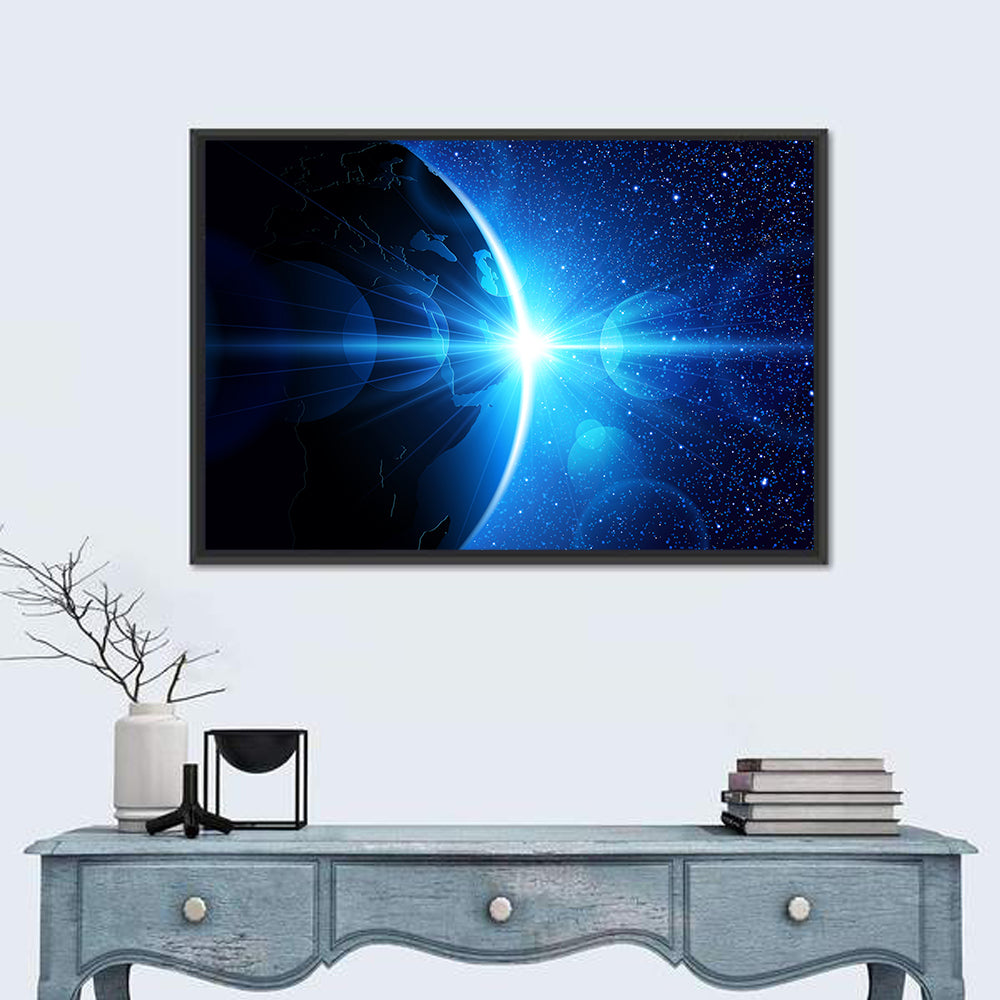 Earth Horizon at Sunrise Wall Art