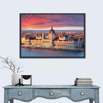 Hungarian Parliament at Dawn Wall Art