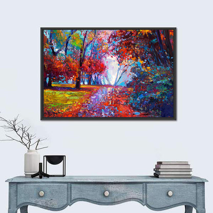 Autumn Forest Path Wall Art