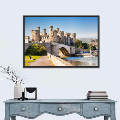 Conwy Castle and Arched Bridge Wall Art