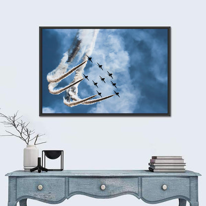 Nine-jet Aerobatic Formation Wall Art