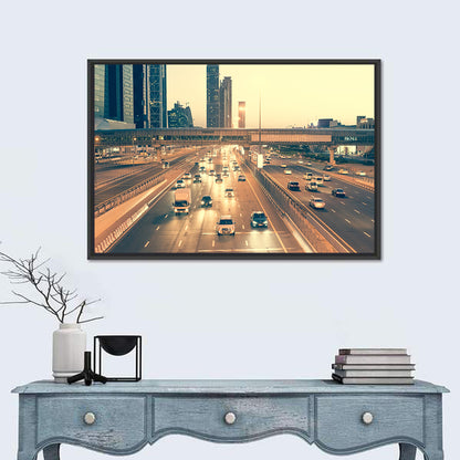 Sheikh Zayed Road Dubai Wall Art
