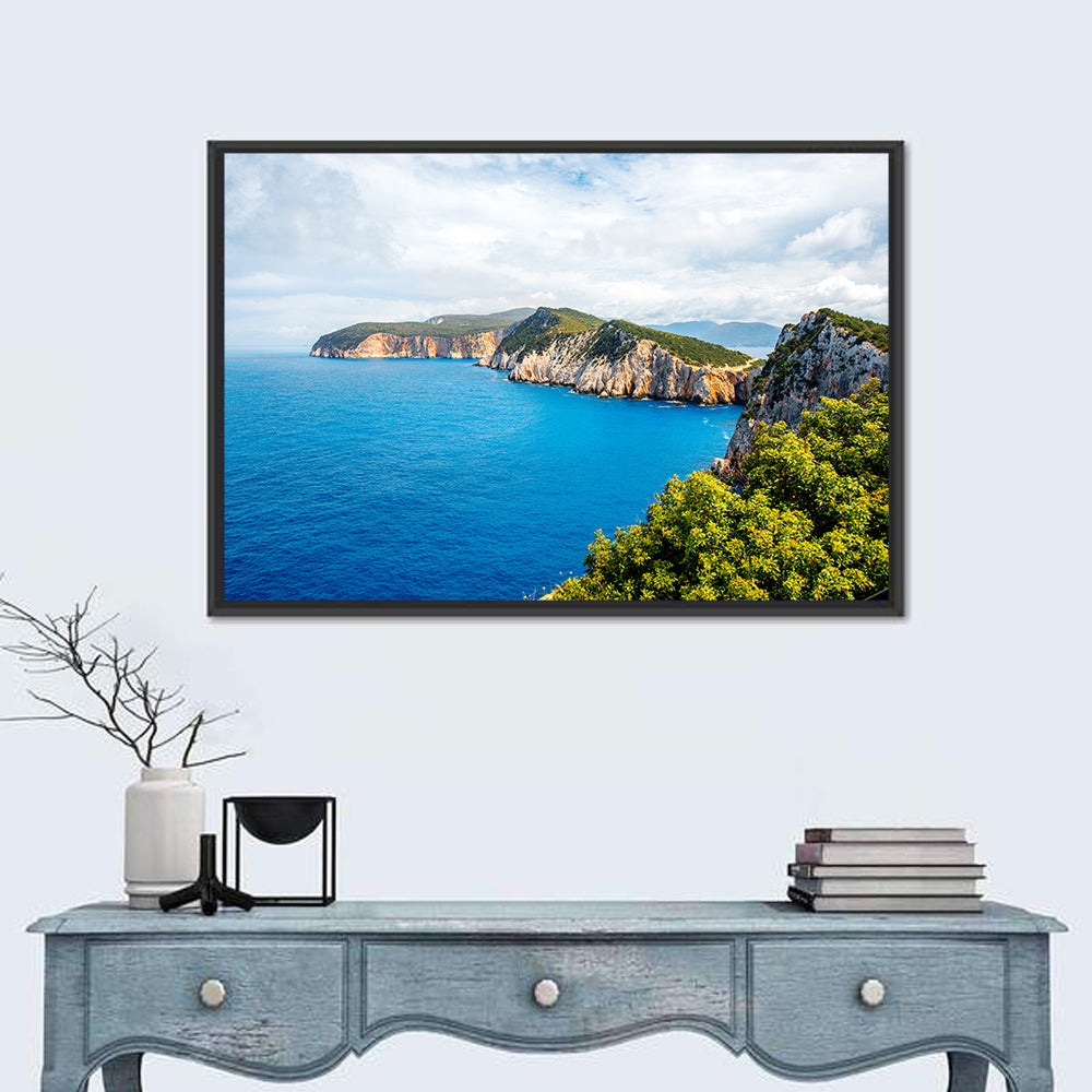 Coastline At Lefkada Island In Greece Wall Art