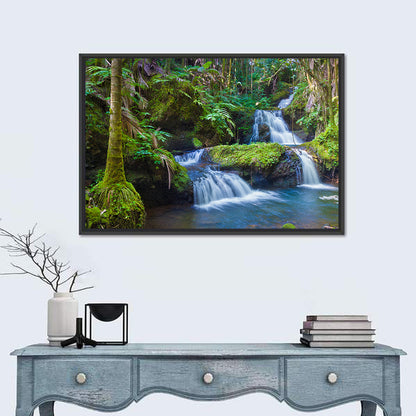Hawaiian Rainforest Waterfalls Wall Art