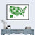 US Political Map Wall Art