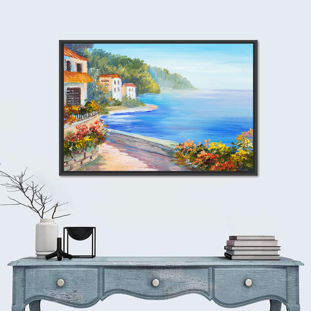 Rest Houses by the Sea Wall Art