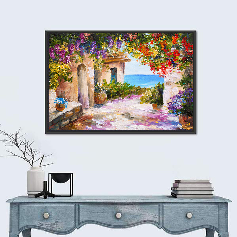 Mediterranean Summer Terrace Wall Art