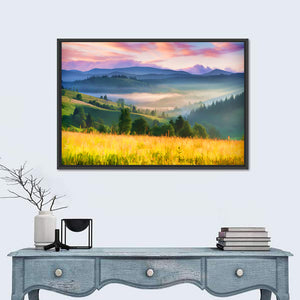 Summer Sunrise In The Mountains Wall Art