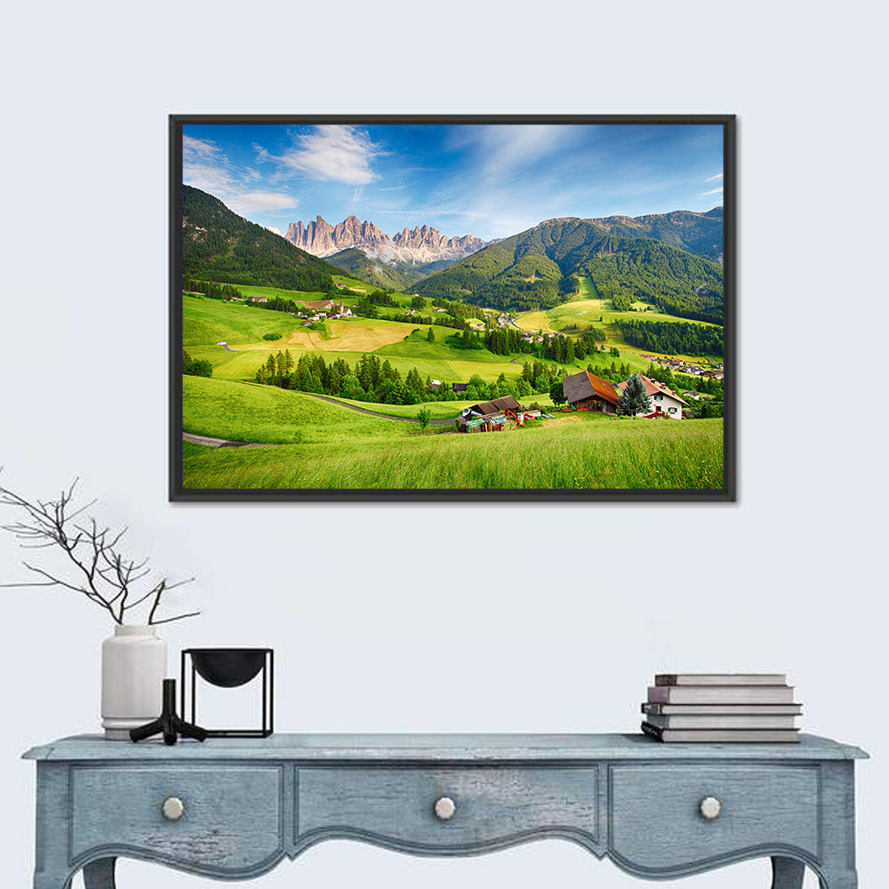 Dolomites Alps Mountain Val di Funes Wall Art