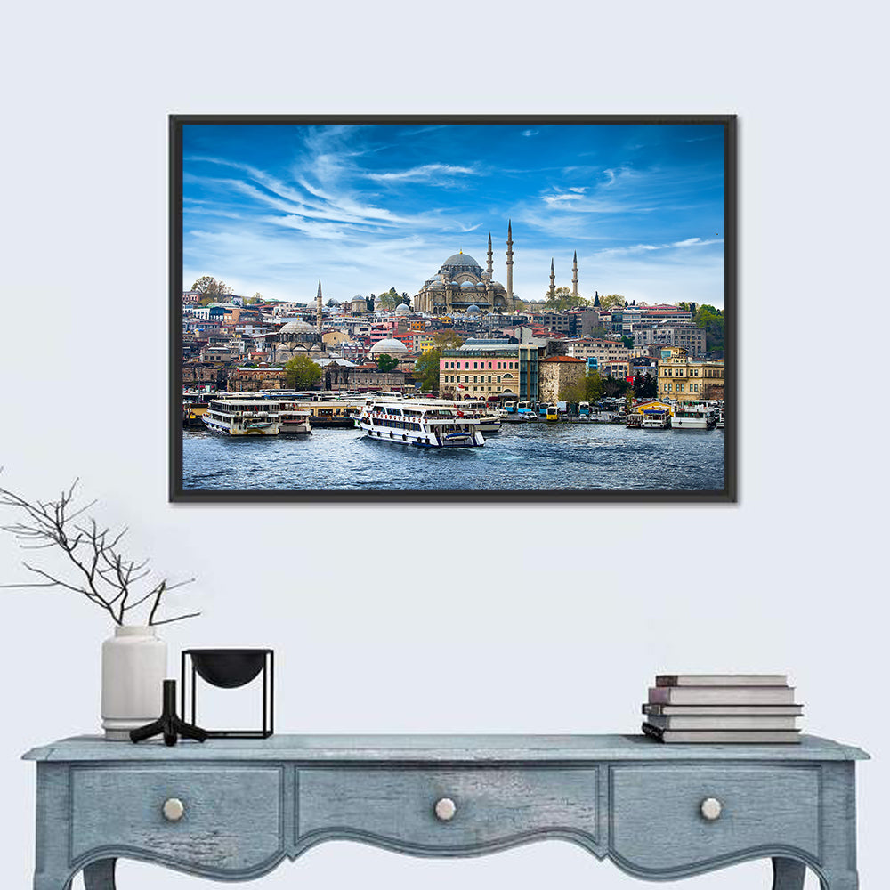 Istanbul Skyline with Suleymaniye Mosque Wall Art