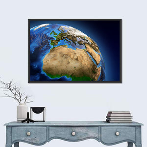 Detailed Picture Of The Earth Wall Art