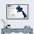 Laos Map Wall Art