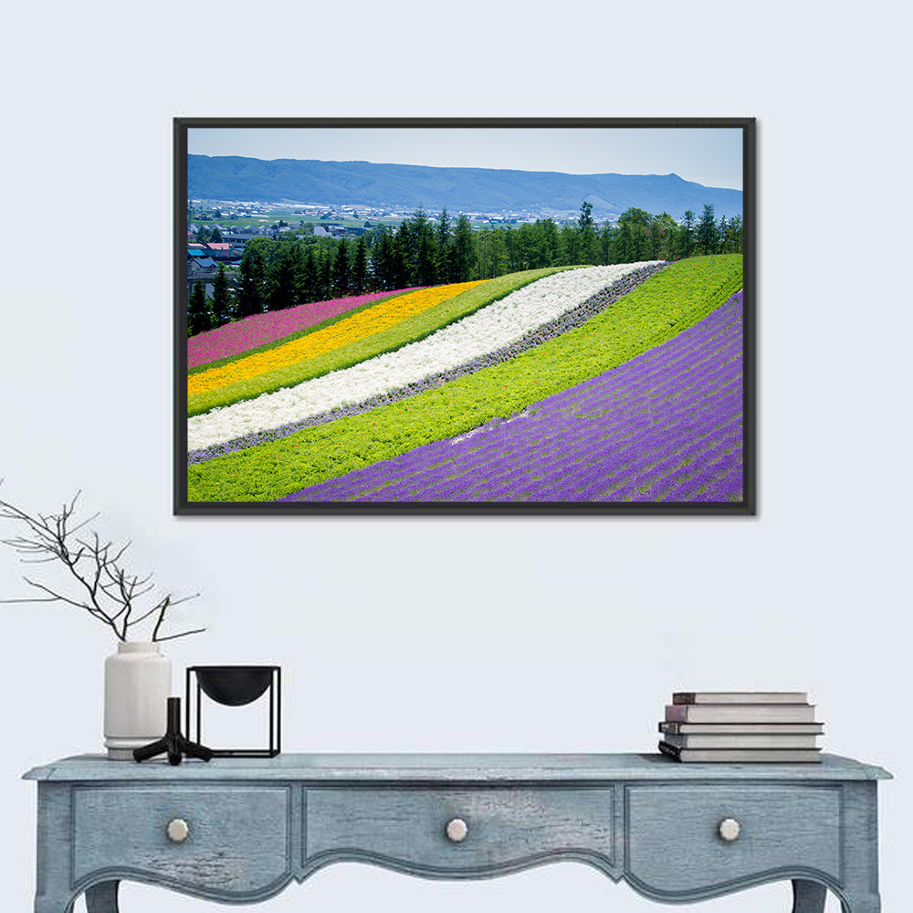 Farm Tomita Lavender Fields Wall Art