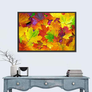 Autumn Colorful Leaves Wall Art