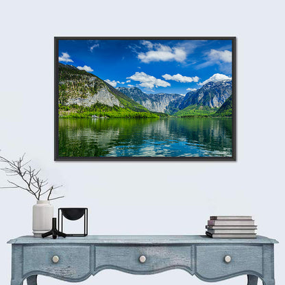 Hallstatt Lake Reflection Wall Art