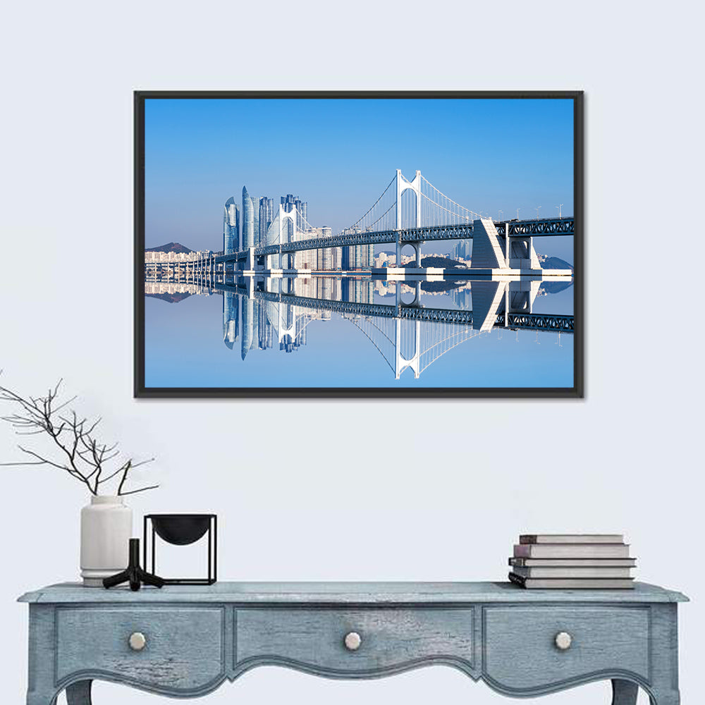 Gwangan Bridge Busan Skyline Wall Art