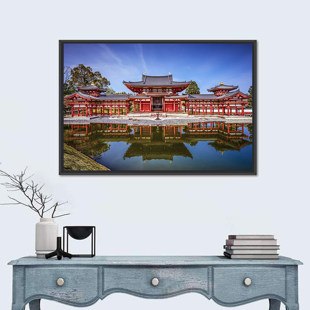 Byodoin Phoenix Hall Uji Japan Wall Art in a room, landscape