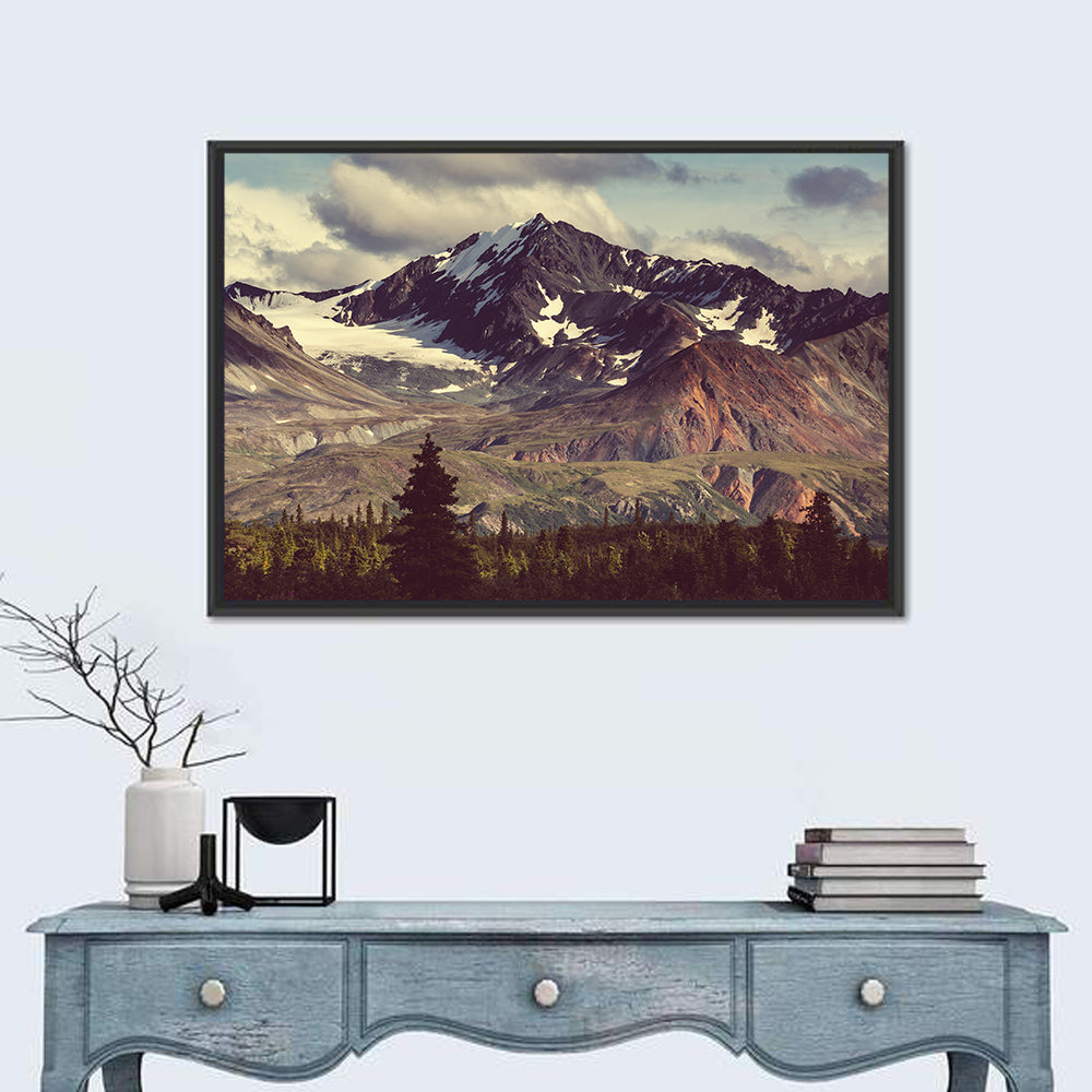 Snow Capped Alaska Peak Wall Art