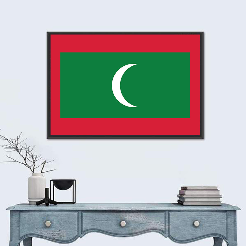 Maldives Flag Wall Art