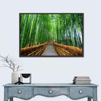 Stone Steps in Kyoto Bamboo Forest Wall Art