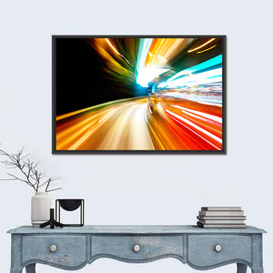 Night Traffic Concept Wall Art