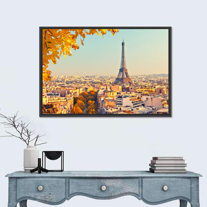 Eiffel Tower at Sunset Wall Art