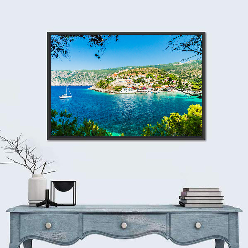 Assos Village, Kefalonia Bay Wall Art
